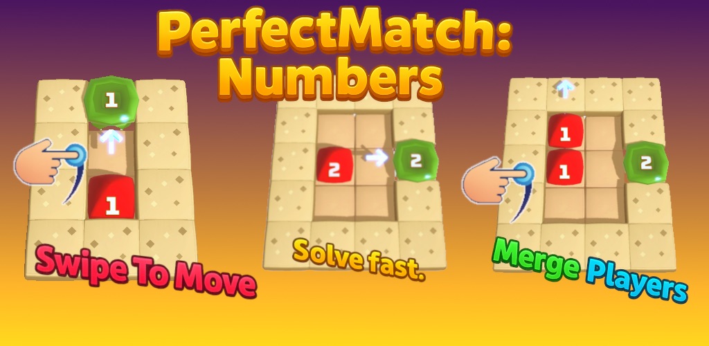 Number Match & Merge Puzzle key art